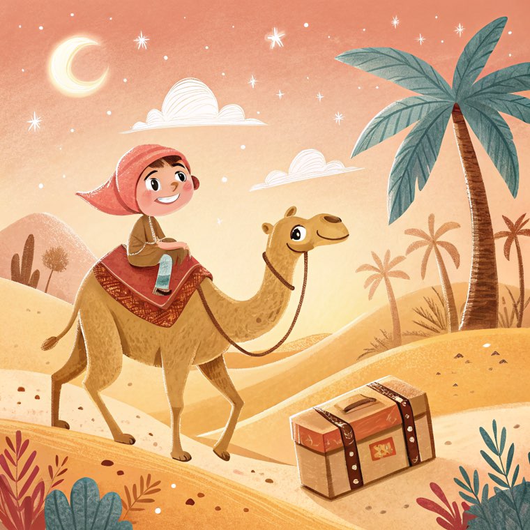 A child as the hero of an adventure, learning to read as they play