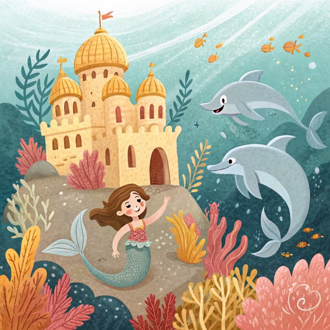 A mermaid palace
